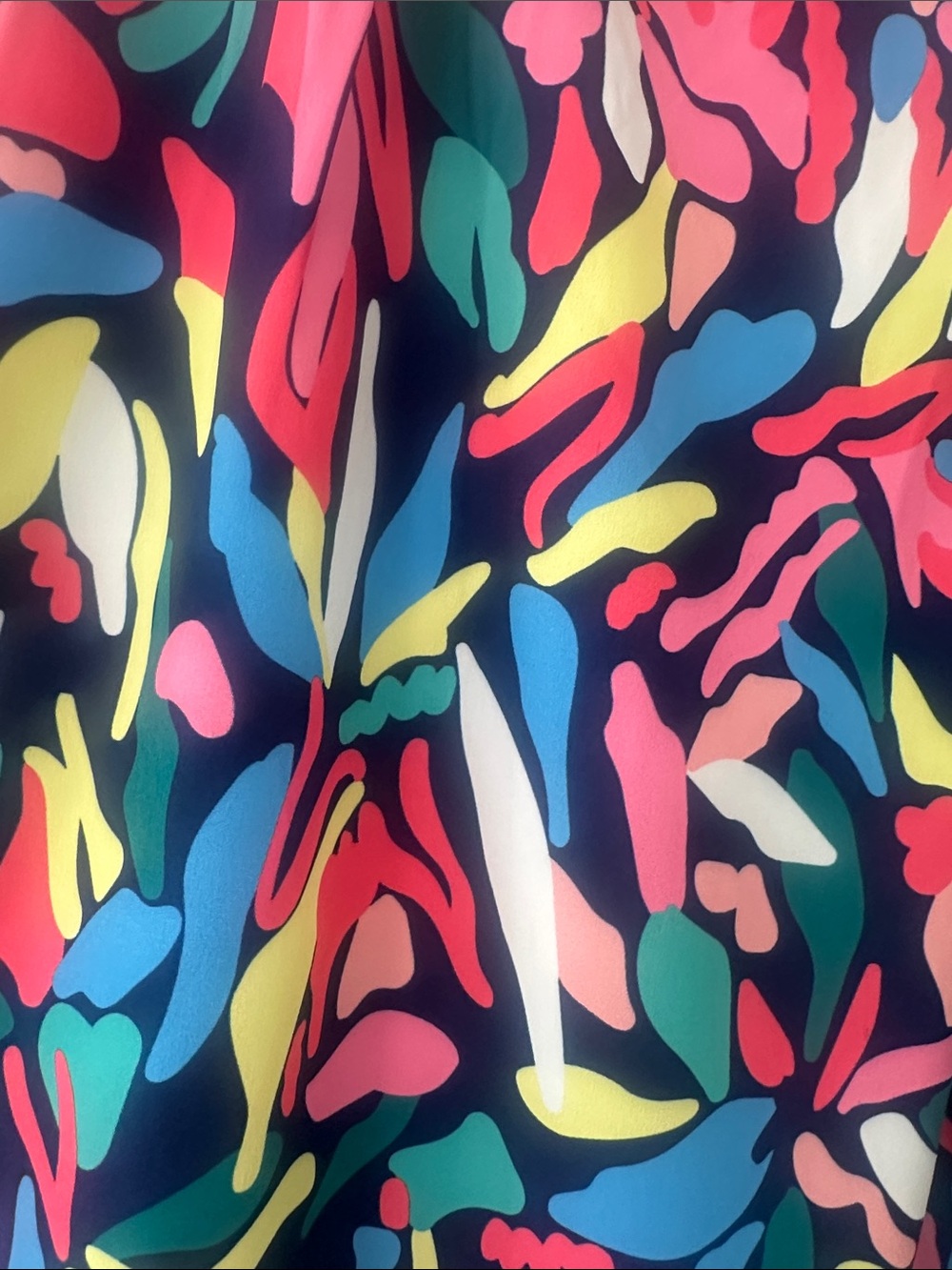 Michelle McDowell Women’s Multicolor Puff Short Sleeve Blouse Top Sz Medium - Picture 3 of 8